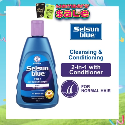 SELSUN - Selsun Blue 2 in 1 Pro Anti-Dandruff Shampoo with Conditioner 200ml