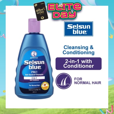 SELSUN - Selsun Blue 2 in 1 Pro Anti-Dandruff Shampoo with Conditioner 200ml