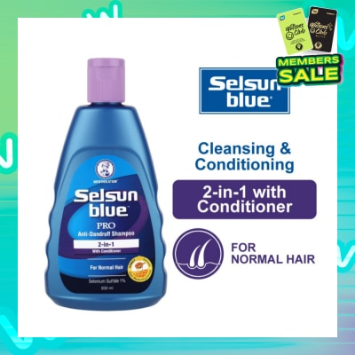 SELSUN Selsun Blue 2 in 1 Pro Anti-Dandruff Shampoo with Conditioner 200ml