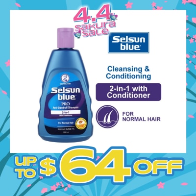 SELSUN - Selsun Blue 2 in 1 Pro Anti-Dandruff Shampoo with Conditioner 200ml