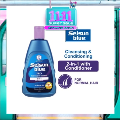 SELSUN Selsun Blue 2 in 1 Pro Anti Dandruff Shampoo with Conditioner 200ml image