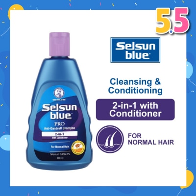 SELSUN Selsun Blue 2 in 1 Pro Anti-Dandruff Shampoo with Conditioner 200ml