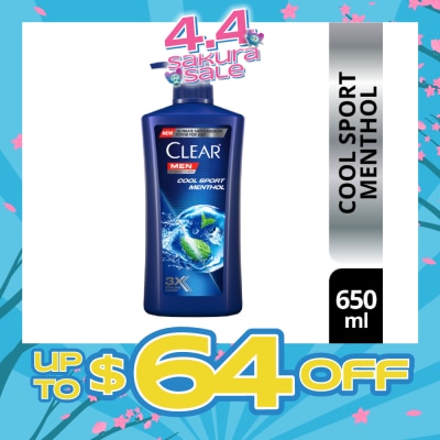 CLEAR - Men Cool Sport Menthol Shampoo 650ml