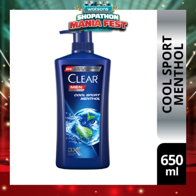 CLEAR - Men Cool Sport Menthol Shampoo 650ml