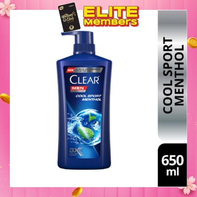 CLEAR Men Cool Sport Menthol Shampoo 650ml