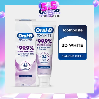 ORAL-B - 3D White Diamond Clean Whitening Toothpaste 95g