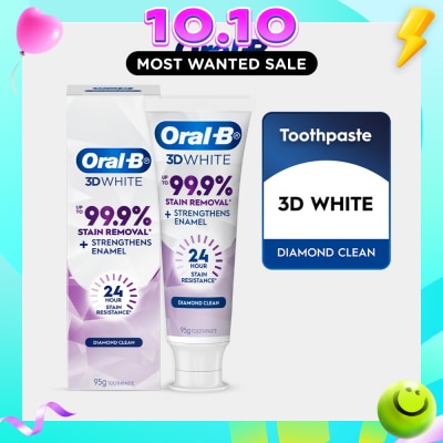 ORAL B 3D White Diamond Clean Whitening Toothpaste 95g image