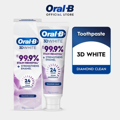 ORAL-B - 3D White Diamond Clean Whitening Toothpaste 95g