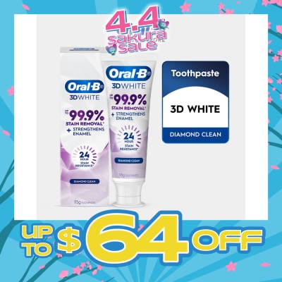 ORAL-B - 3D White Diamond Clean Whitening Toothpaste 95g