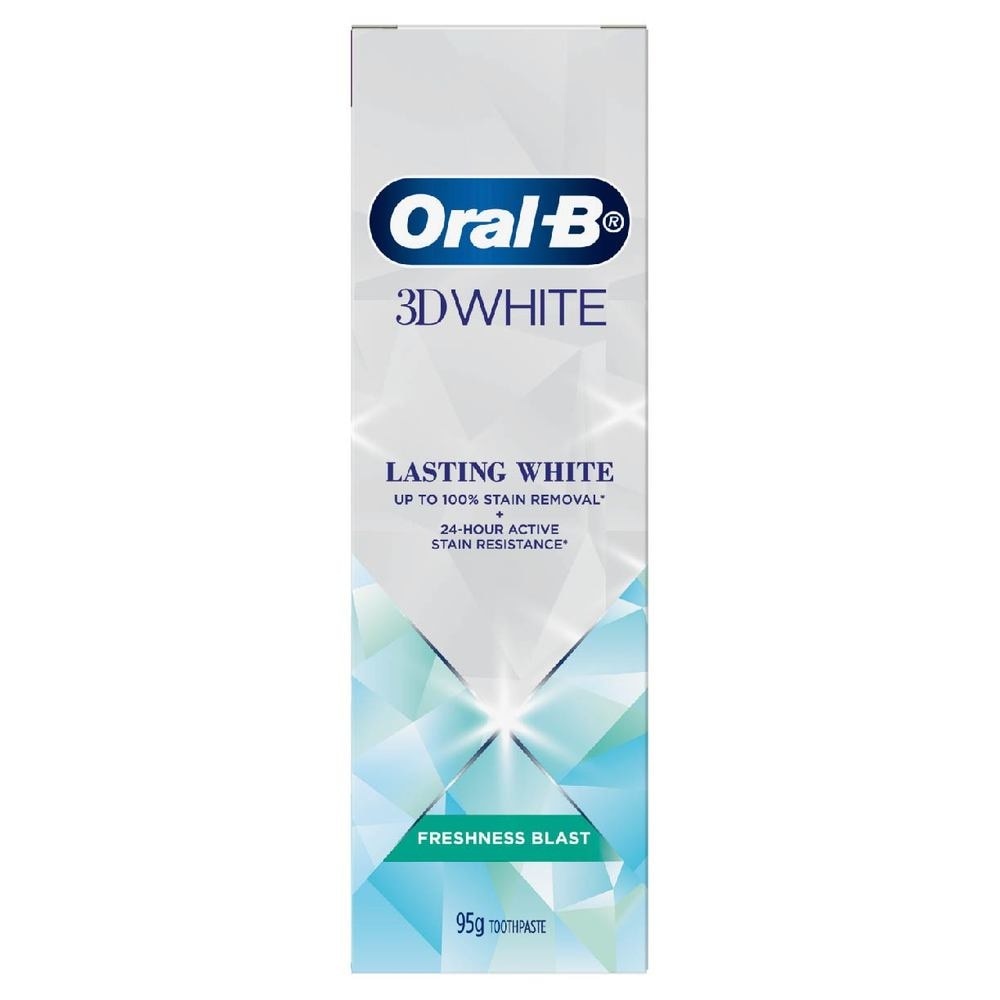 Oral-B 3D White Lasting White Freshness Blast Toothpaste 95G<BR>