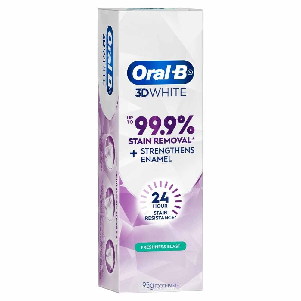 Oral-B 3D White Lasting White Freshness Blast Toothpaste 95G<BR>