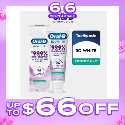 ORAL-B - 3D White Lasting Freshness Blast Whitening Toothpaste 95g