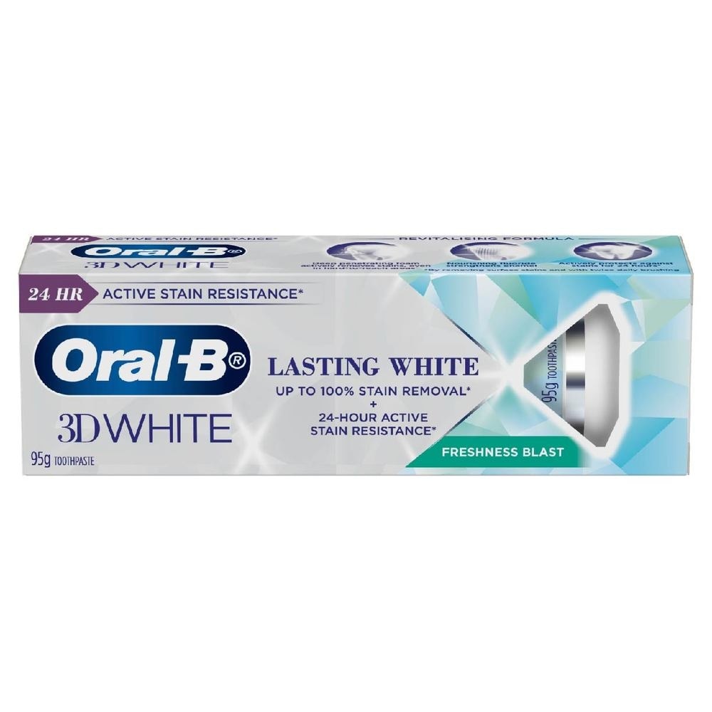 Oral-B 3D White Lasting White Freshness Blast Toothpaste 95G<BR>