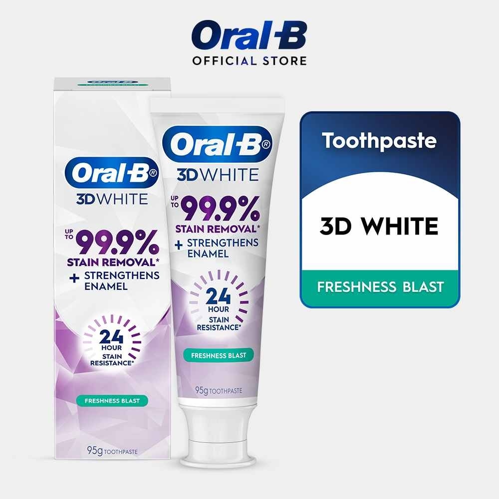 Oral-B 3D White Lasting White Freshness Blast Toothpaste 95G<BR>