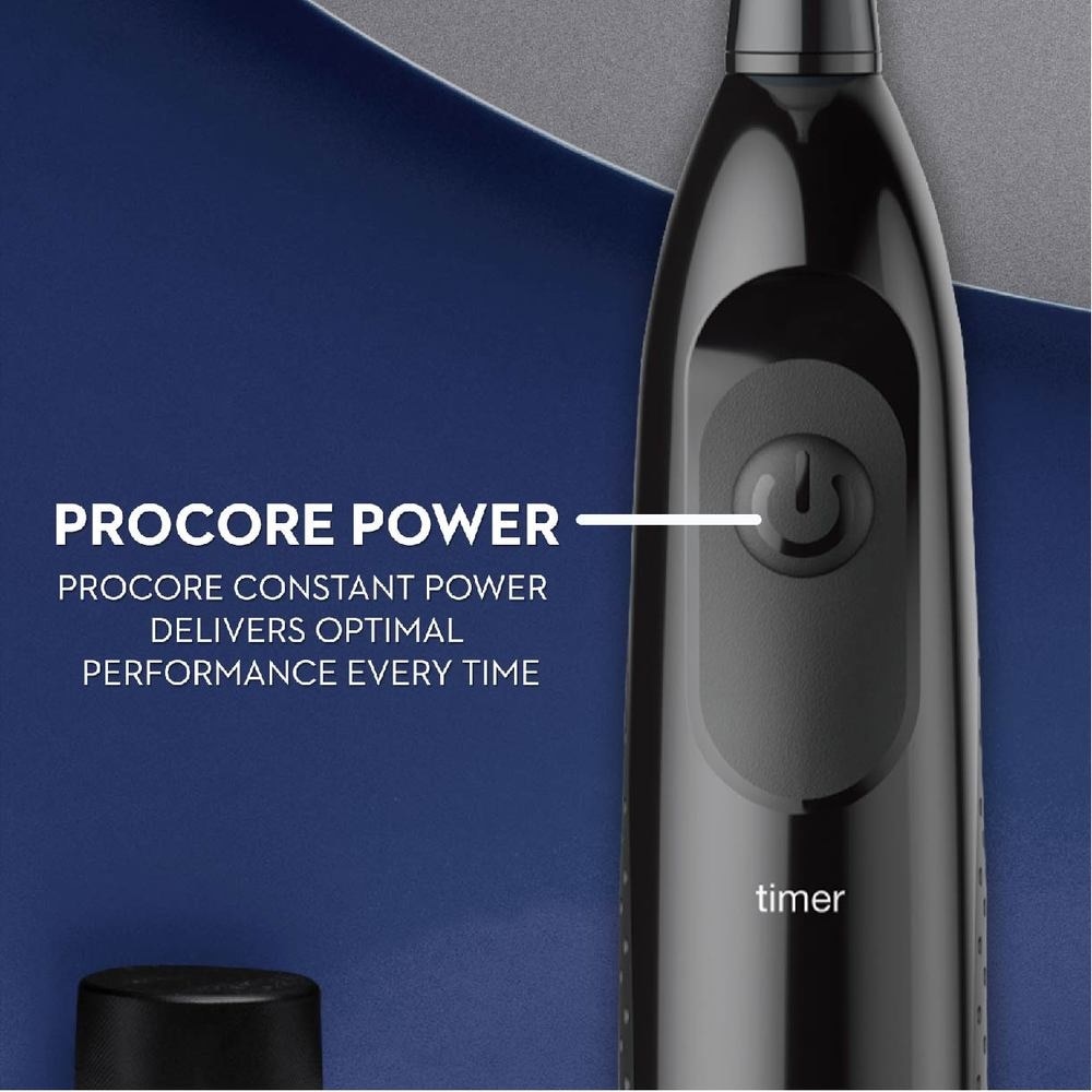 Pro Crossaction Battery Electric Toothbrush Black (Removes Plaque Faster & Easier) 1s