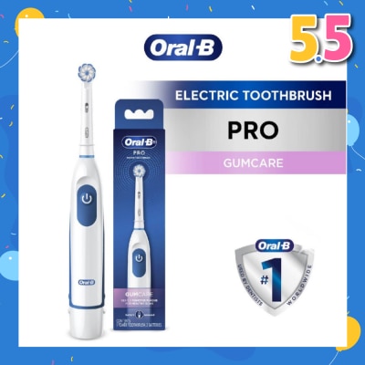 ORAL-B Pro Crossaction Battery Electric Toothbrush White (Removes Plaque Faster & Easier) 1s