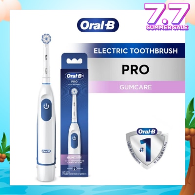 ORAL-B Pro Crossaction Battery Electric Toothbrush White (Removes Plaque Faster & Easier) 1s