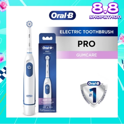ORAL-B Pro Crossaction Battery Electric Toothbrush White (Removes Plaque Faster & Easier) 1s