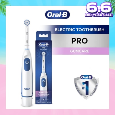 ORAL-B Pro Crossaction Battery Electric Toothbrush White (Removes Plaque Faster & Easier) 1s
