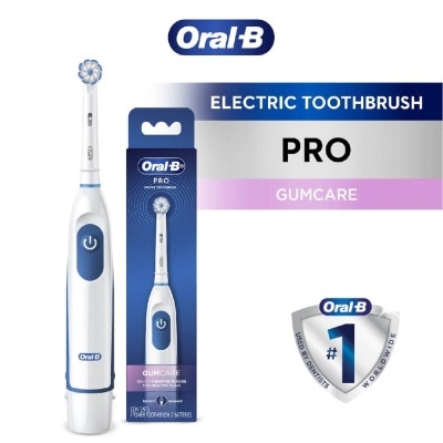 ORAL-B Pro Crossaction Battery Electric Toothbrush White (Removes Plaque Faster & Easier) 1s