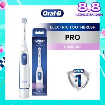 ORAL-B Pro Crossaction Battery Electric Toothbrush White (Removes Plaque Faster & Easier) 1s