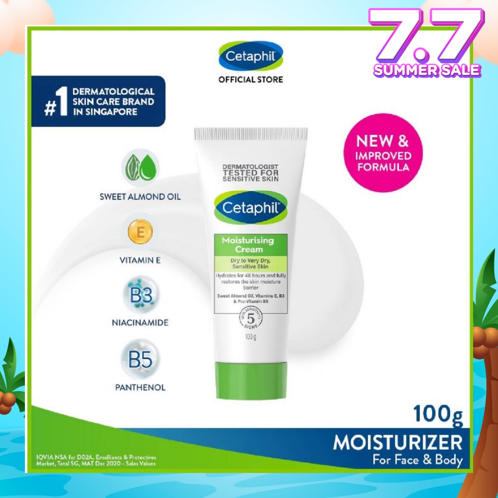 Moisturizing Cream Face & Body Moisturizer (For Dry and Sensitive Skin) 100g