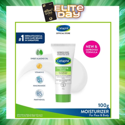 CETAPHIL - Moisturizing Cream&nbsp;Face & Body Moisturizer (For Dry and Sensitive Skin) 100g