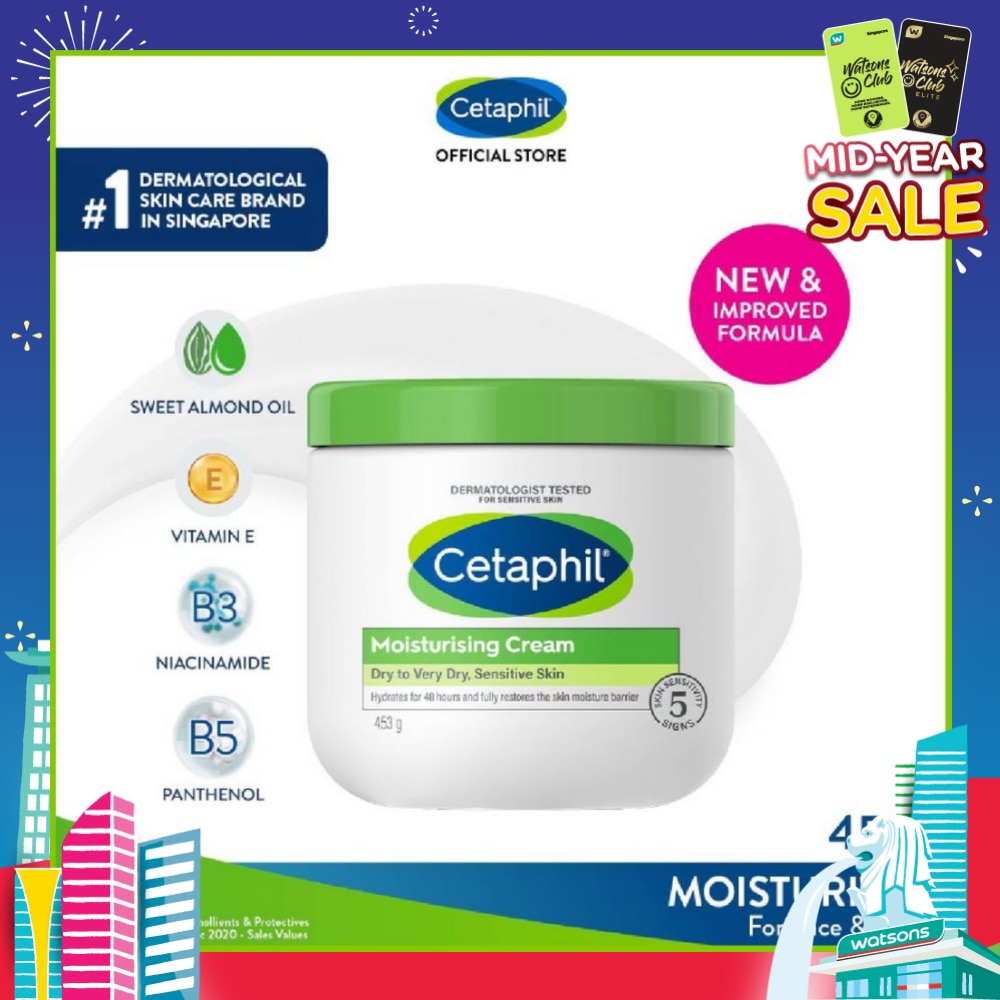 Moisturizing Cream Face & Body Moisturizer (For Dry and Sensitive Skin) 453g