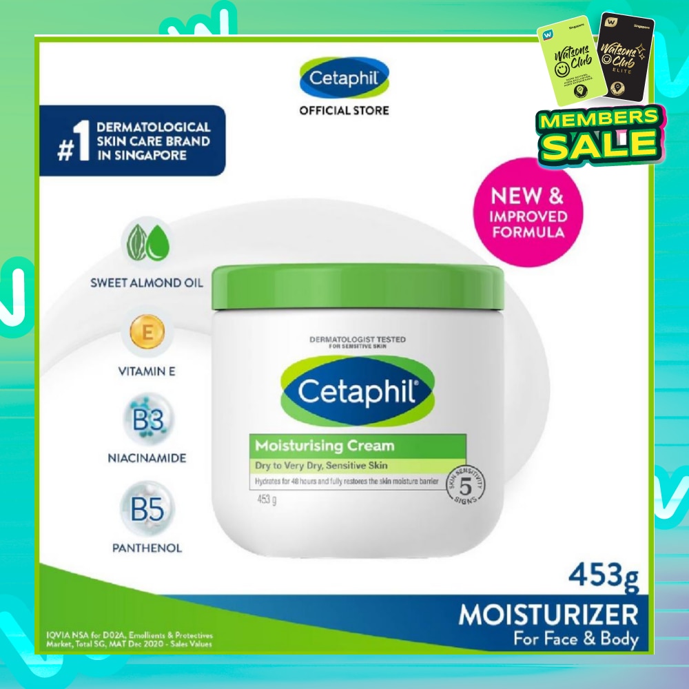 Moisturizing Cream Face & Body Moisturizer (For Dry and Sensitive Skin) 453g