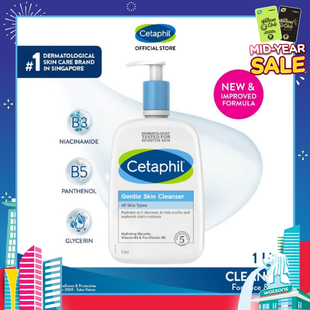 Gentle Skin Cleanser Hydrating Face & Body Wash (For All Skin Types, Sensitive Skin) 1L