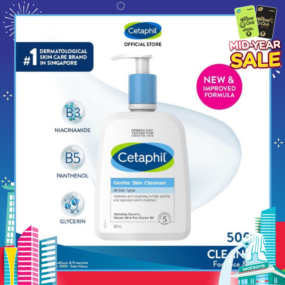 Gentle Skin Cleanser Hydrating Face & Body Wash (For All Skin Types, Sensitive Skin) 500ml