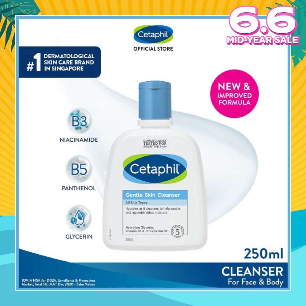 Gentle Skin Cleanser Hydrating Face & Body Wash (For All Skin Types, Sensitive Skin) 250ml