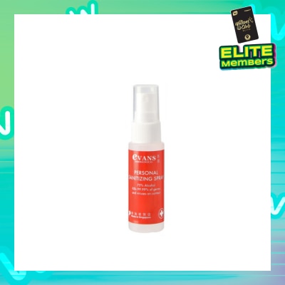EVANS Dermalogical Personal Sanitizing Spray Kills 99.9% Germs 30ml