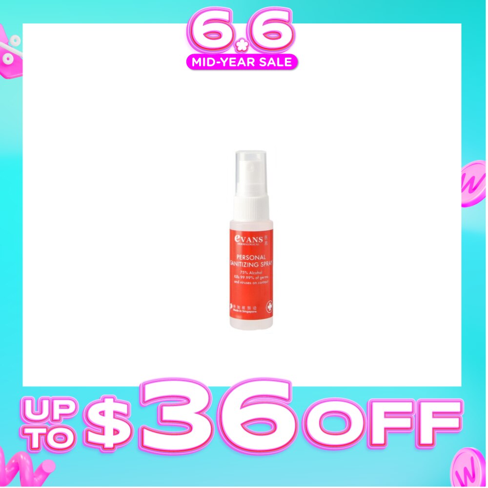 Dermalogical Personal Sanitizing Spray Kills 99.9% Germs 30ml