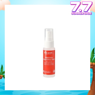 EVANS Dermalogical Personal Sanitizing Spray Kills 99.9% Germs 30ml