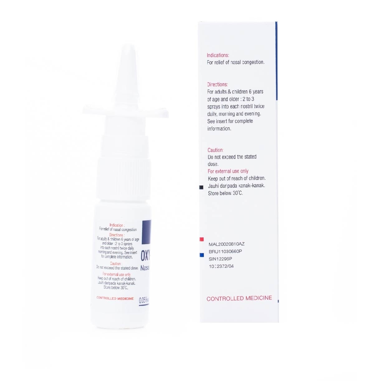 OXY NASE Spray 0.05% (Adult Nasal Spray) 15ml