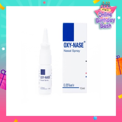 OXYNASE OXY NASE Spray 0.05% (Adult Nasal Spray) 15ml