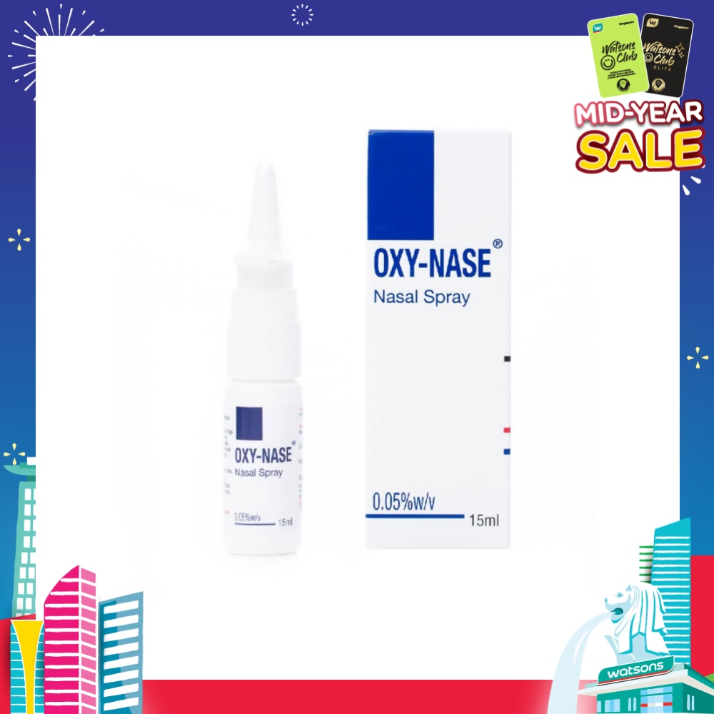 OXY NASE Spray 0.05% (Adult Nasal Spray) 15ml