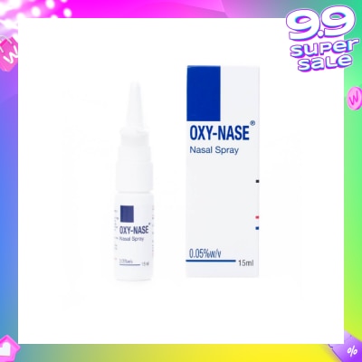 OXYNASE OXY NASE Spray 0.05% (Adult Nasal Spray) 15ml