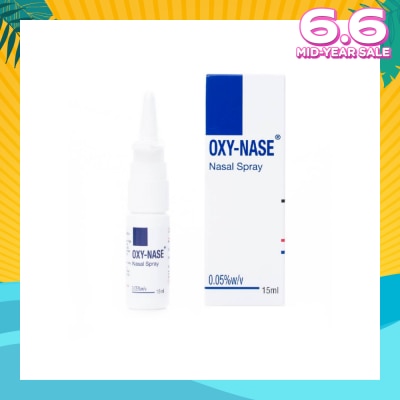 OXYNASE OXY NASE Spray 0.05% (Adult Nasal Spray) 15ml