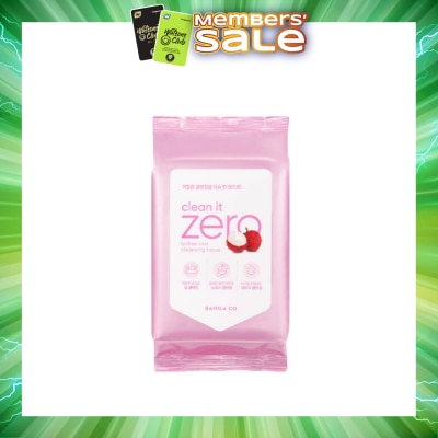 BANILA CO - Clean It Zero Lychee Vita Cleansing Tissue (Hypoallergenic Cleansing Makeup Wipes) 30s