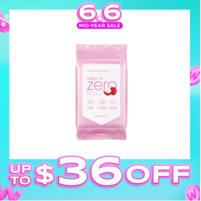 BANILA CO - Clean It Zero Lychee Vita Cleansing Tissue (Hypoallergenic Cleansing Makeup Wipes) 30s