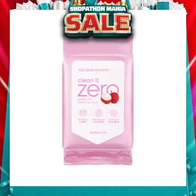 BANILA CO - Clean It Zero Lychee Vita Cleansing Tissue (Hypoallergenic Cleansing Makeup Wipes) 30s