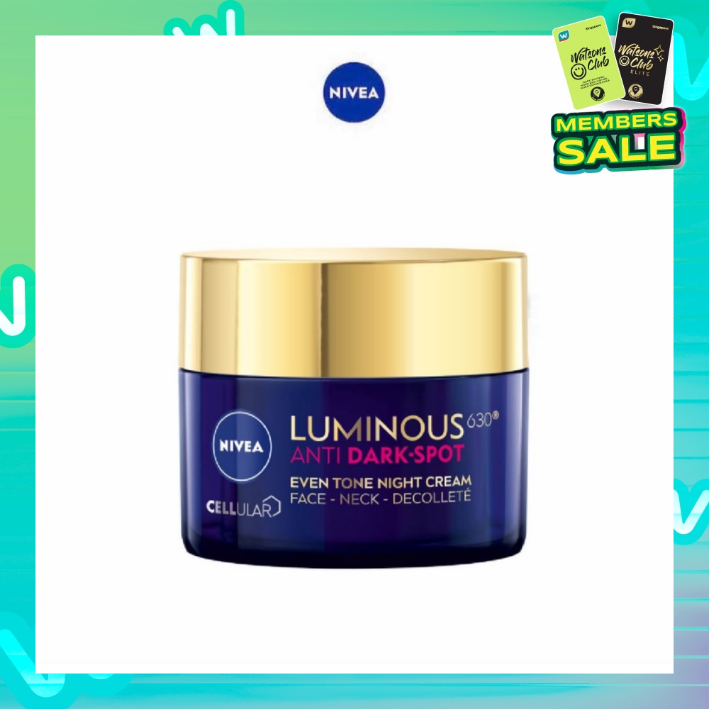Luminous630 Antidark-Spot Even Tone Night Cream (Reduce Dark Spots + Regenerates & Strengthen Skin) 50ml