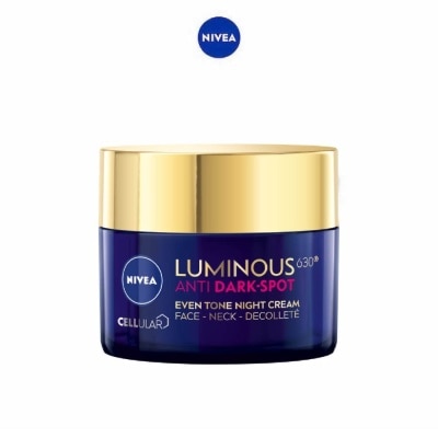 NIVEA Luminous630 Antidark-Spot Even Tone Night Cream (Reduce Dark Spots + Regenerates & Strengthen Skin) 50ml