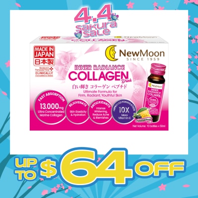 NEW MOON - Inner Radiance Collagen Drink 13,000mg 50ml x 10