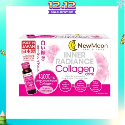 NEW MOON Inner Radiance Collagen Drink 13,000mg Bottle 50ml x 10s