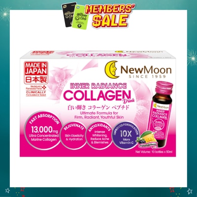 NEW MOON - Inner Radiance Collagen Drink 13,000mg 50ml x 10