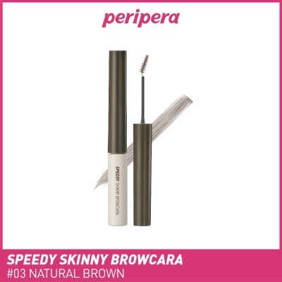 PERIPERA Speedy Skinny Browcara 03 Natural Brown 1s