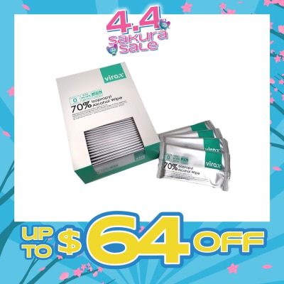 VIROX - Alcohol 70% Individual Wipes (Virox) 50's